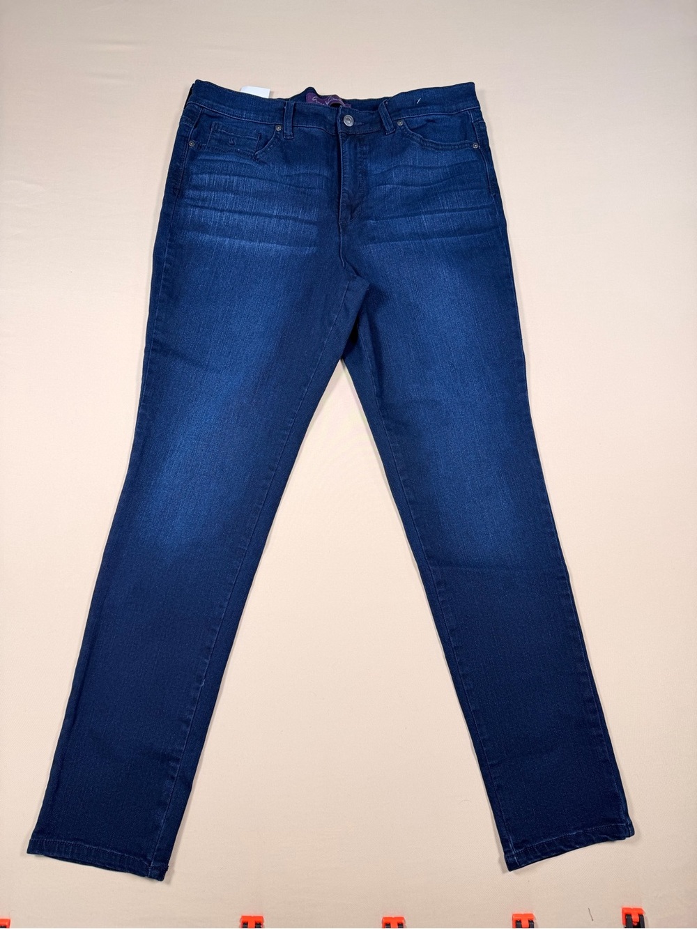 Gloria Vanderbilt Amanda Skinny Jeans Women’s Size 14 Dark Wash